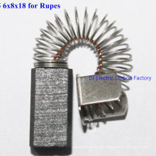 Power Tools Accessories Carbon Brushes/ Terminals for Rupes 6*8*18